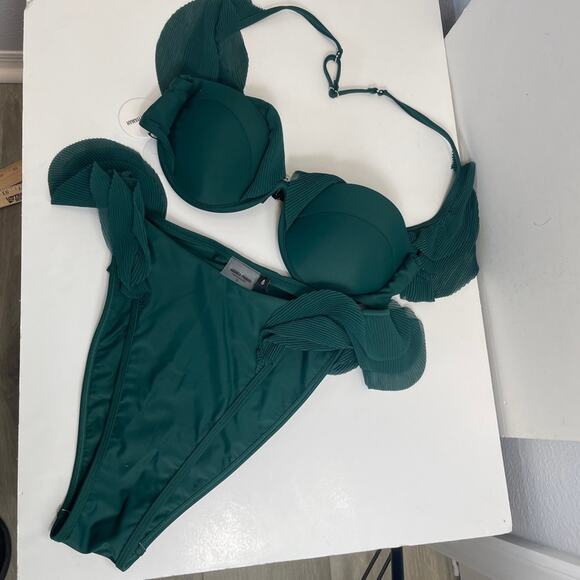 Andrea Iyamah Bikini Set Salama Green - Picture 2 of 15